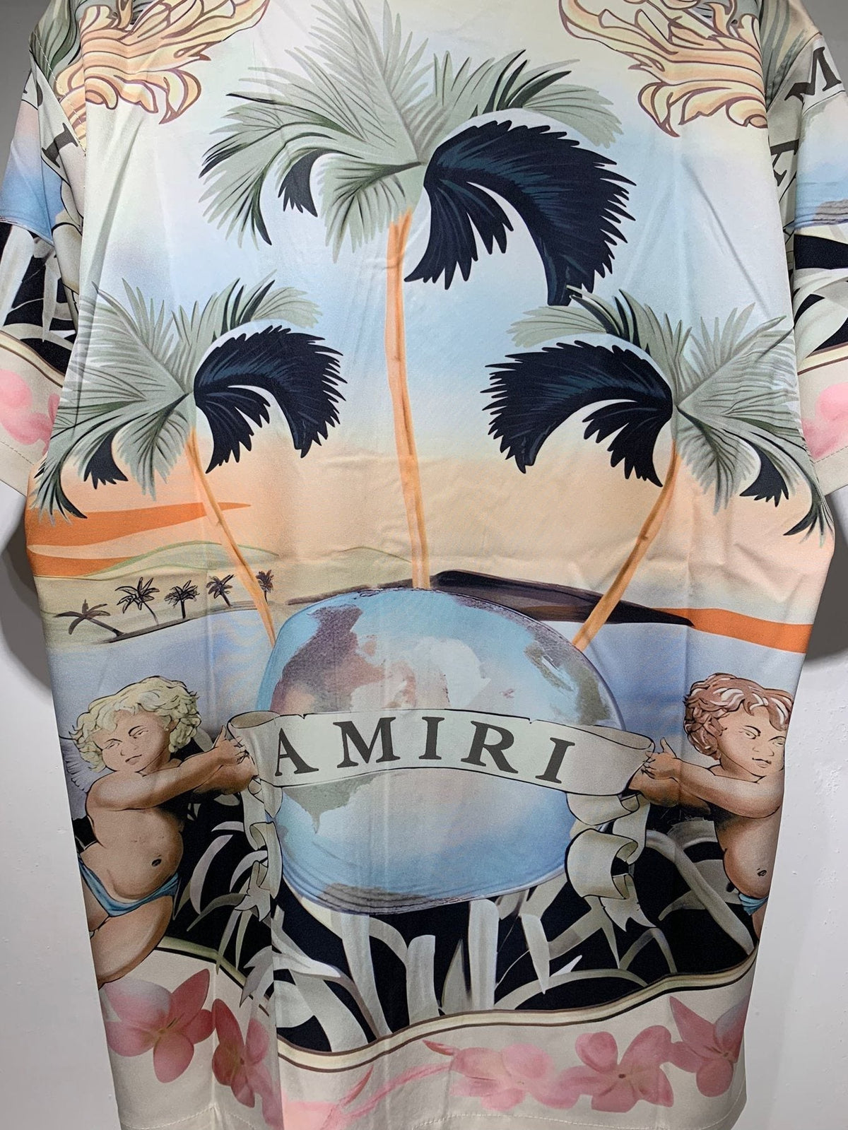 AMIRI Tropical Cherub Graphic Short-Sleeve Set ¡ª detail