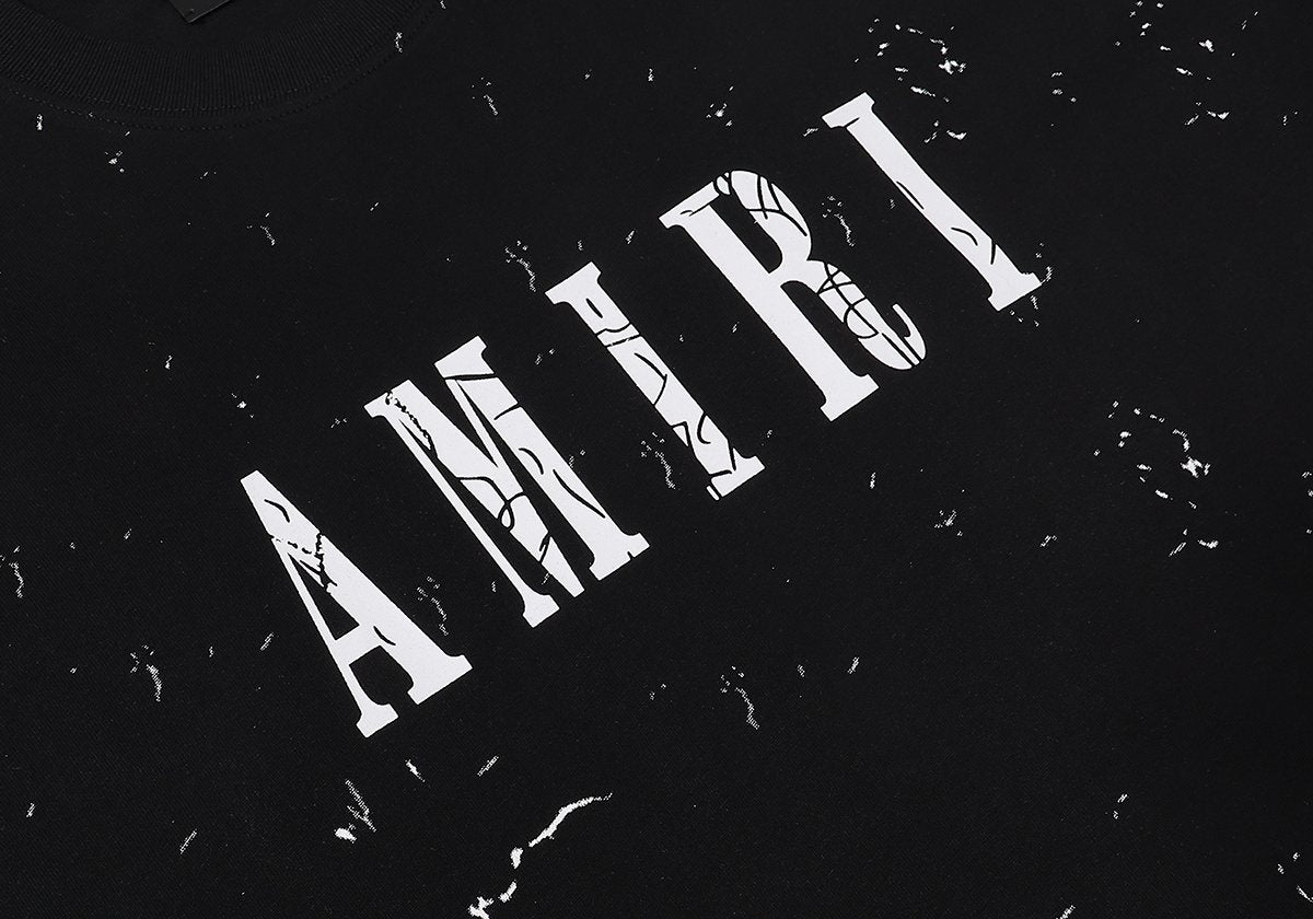 AMIRI Distressed Crackle Graphic T-Shirt ¡ª detail