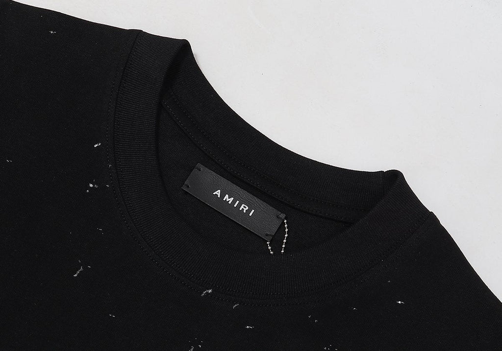 AMIRI Distressed Crackle Graphic T-Shirt ¡ª neck_label