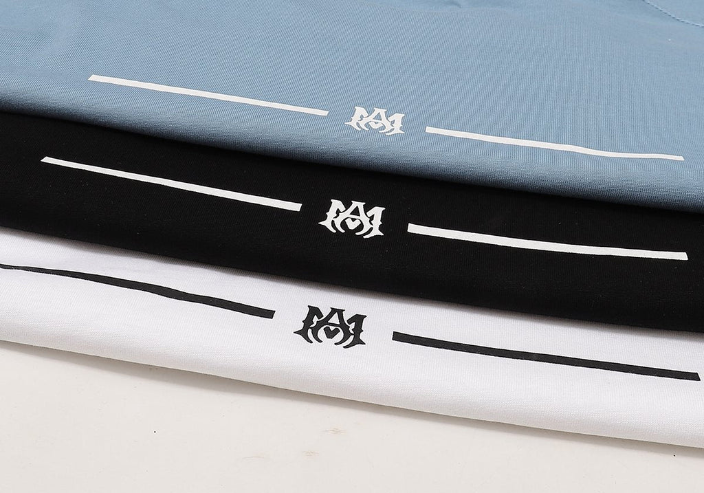 AMIRI Logo-Line Short-Sleeve T-Shirt ¡ª fabric_closeup