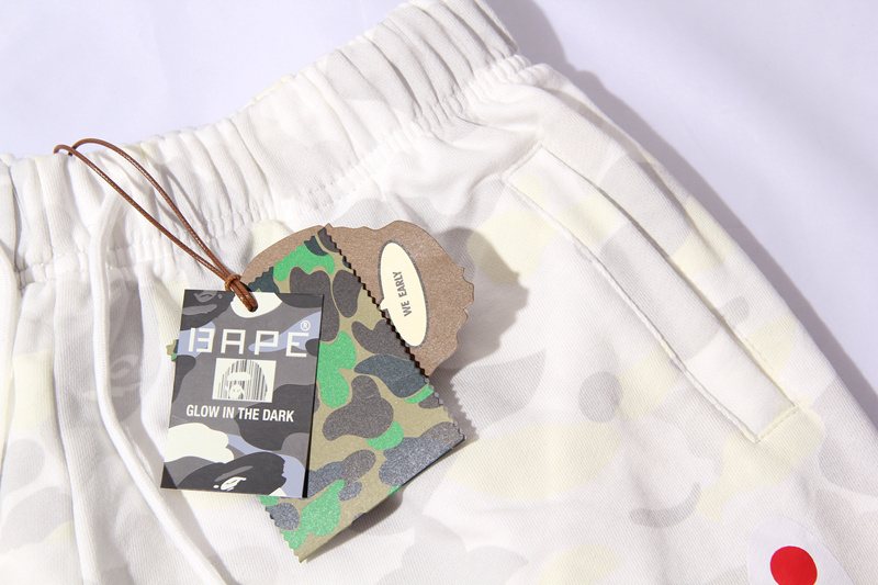 BAPE Shark Camo Glow-in-the-Dark Shorts ¡ª detail