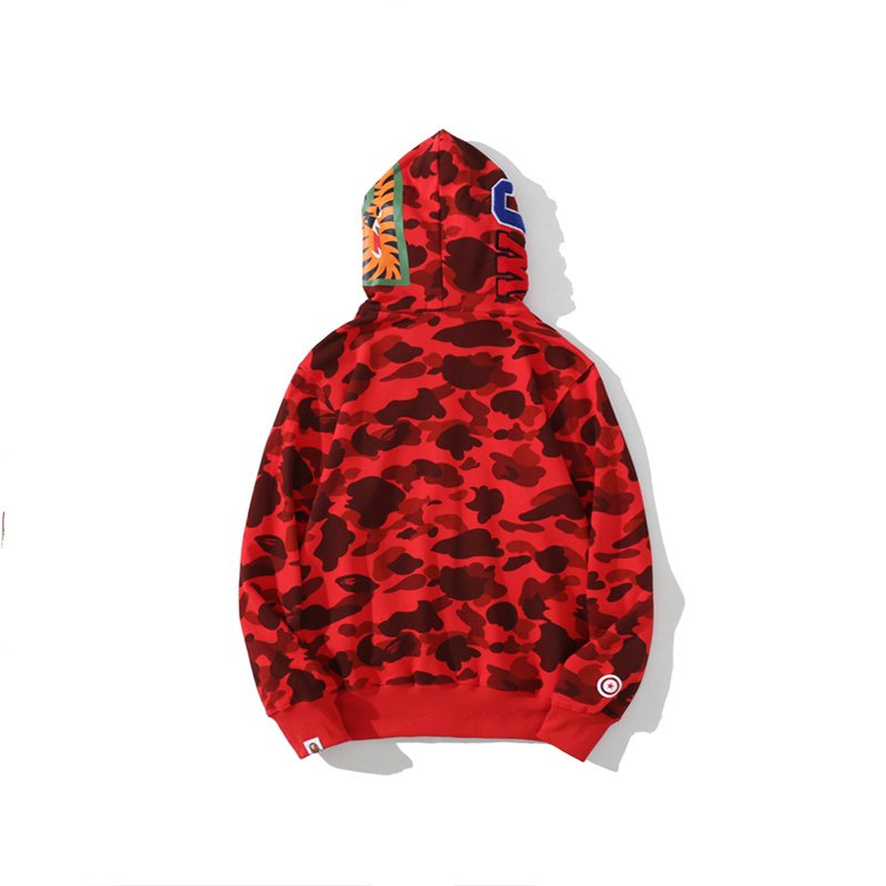 BAPE WGM Shark Camo Zip Hoodie ¡ª back