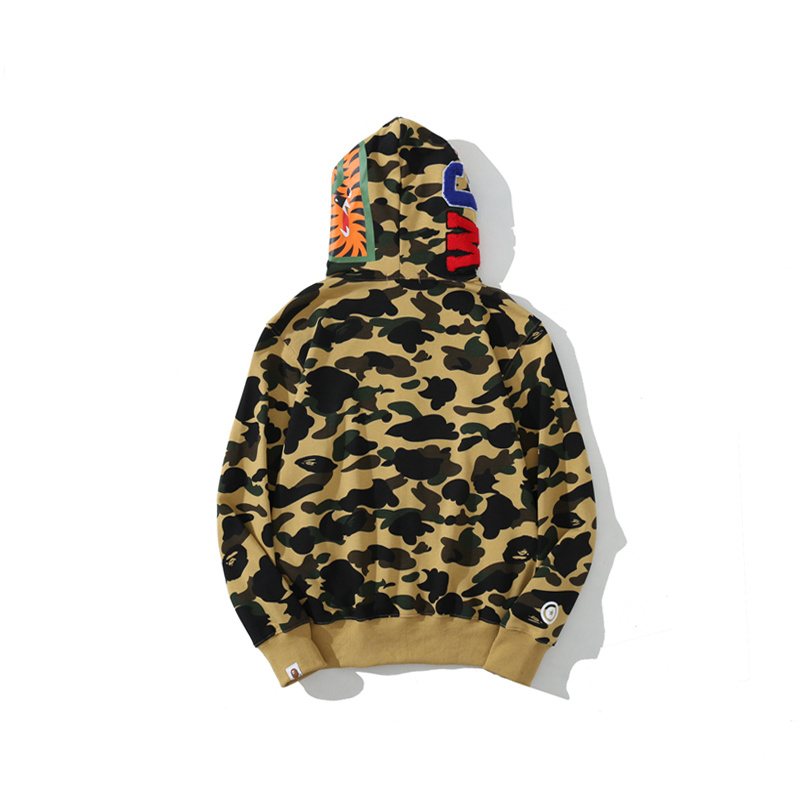 BAPE WGM Shark Camo Zip Hoodie ¡ª back
