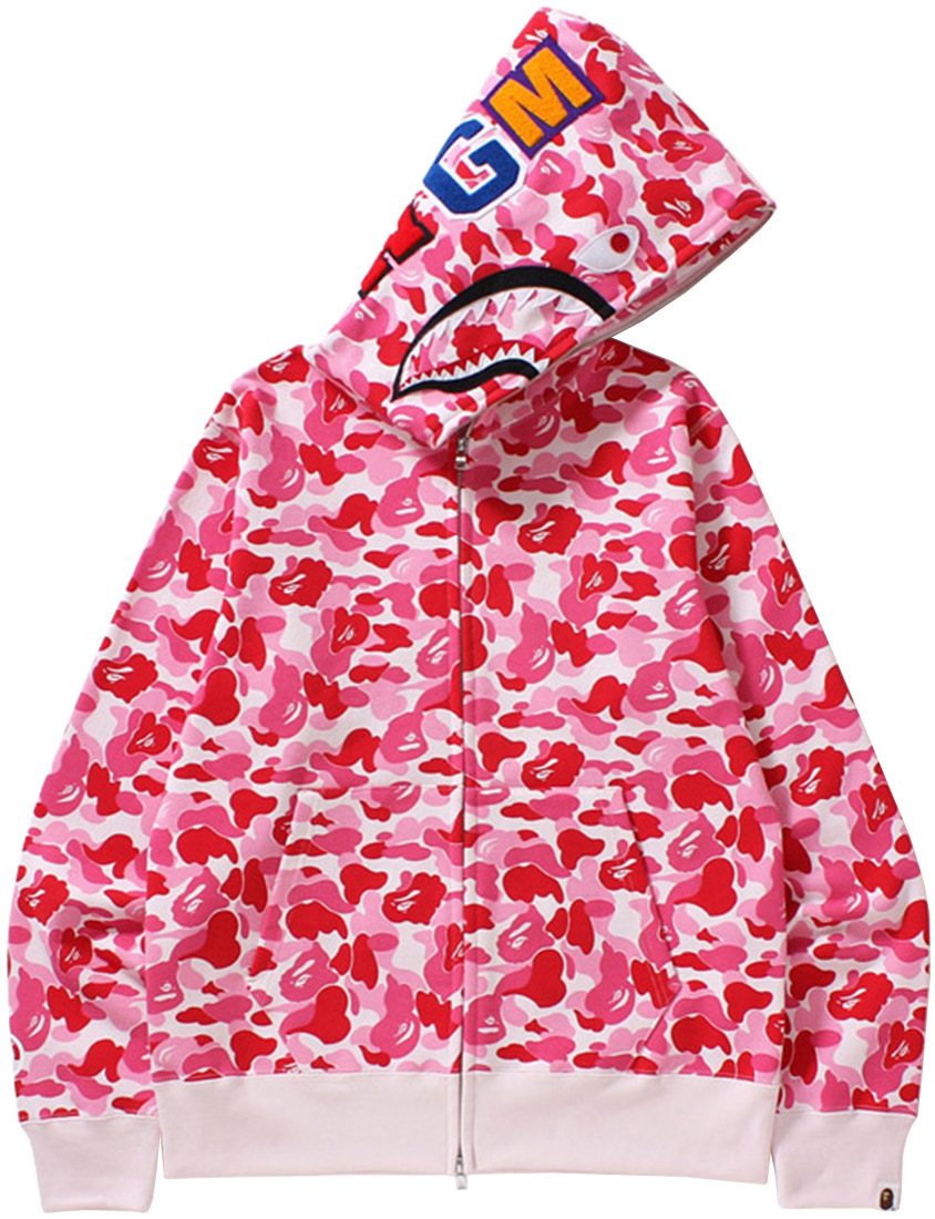 BAPE WGM Shark Camo Full-Zip Hoodie ¡ª front