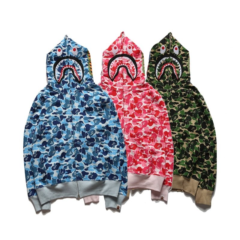 BAPE WGM Shark Camo Full-Zip Hoodie ¡ª comparison