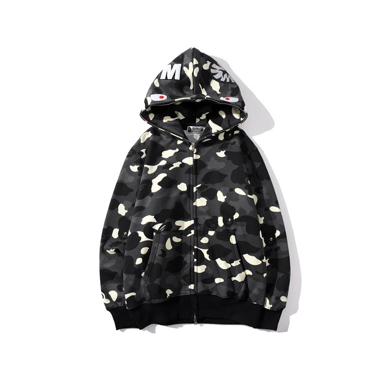 BAPE WGM Shark Camo Full-Zip Hoodie ¡ª hero