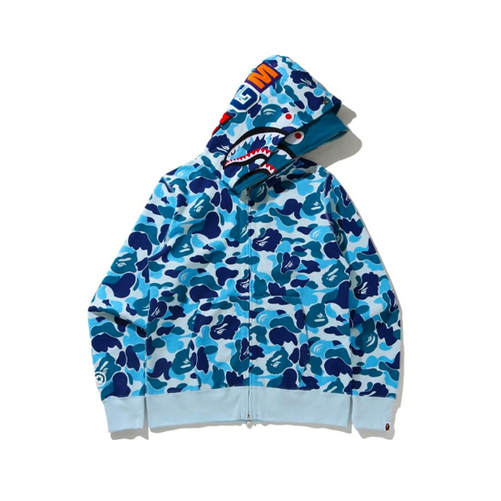 BAPE WGM Shark Camo Full-Zip Hoodie ¡ª hero