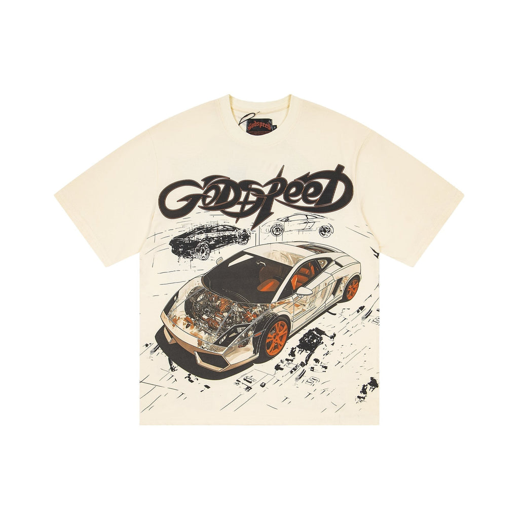 Godspeed Cream Car Graphic Short-Sleeve T-Shirt ¡ª hero