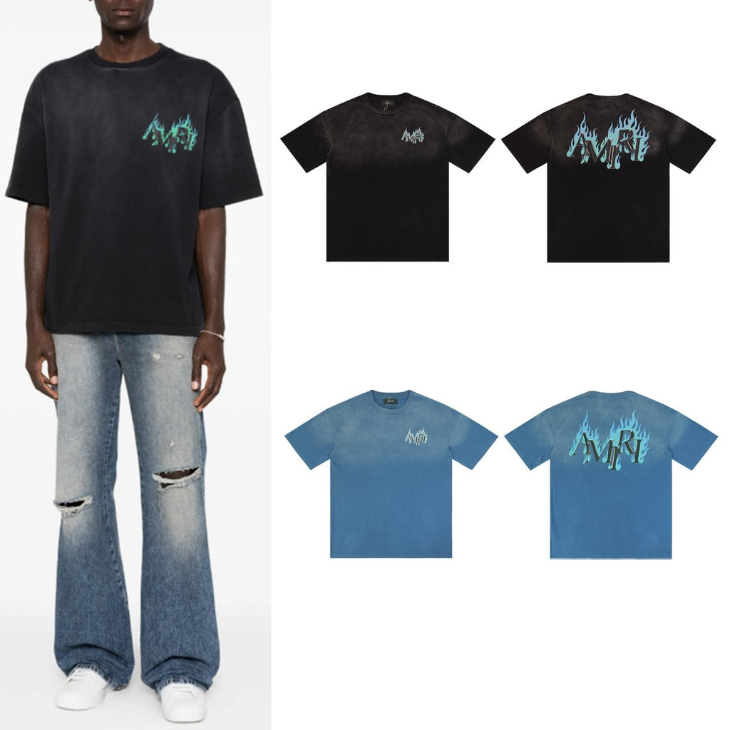 AMIRI Flame Rhinestone Graphic T-Shirt ¡ª context