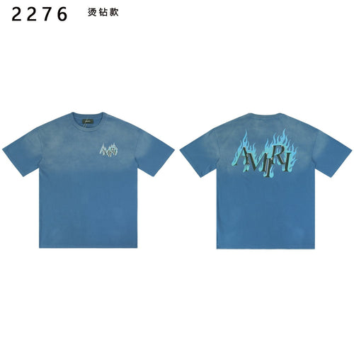 AMIRI Flame Rhinestone Graphic T-Shirt ¡ª front