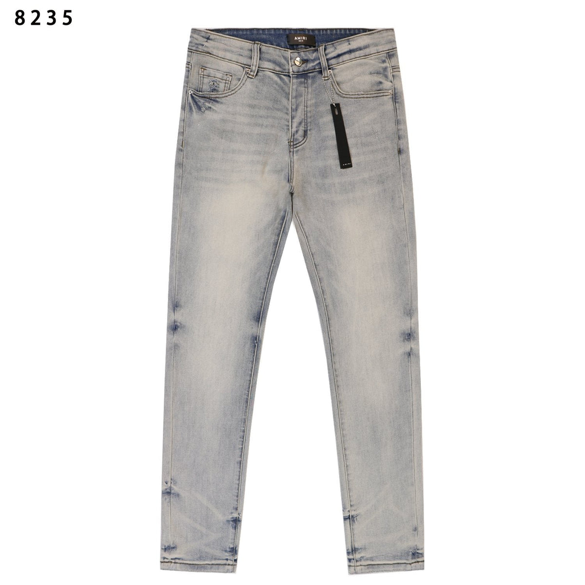 Amiri Light Blue Distressed Slim Jeans ¡ª hero