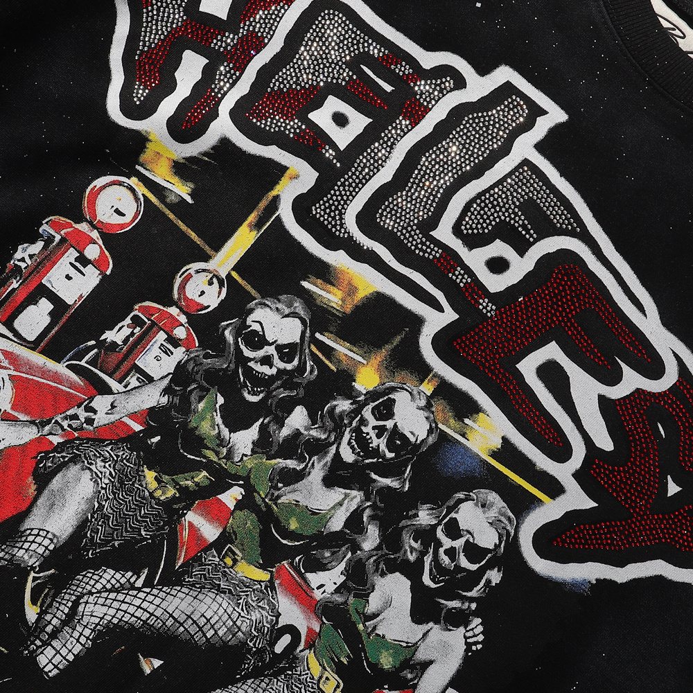 BKYS Revival Hellfest Speckle Graphic T-Shirt ¡ª detail