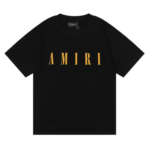 AMIRI Gold Wordmark T-Shirt ¡ª front