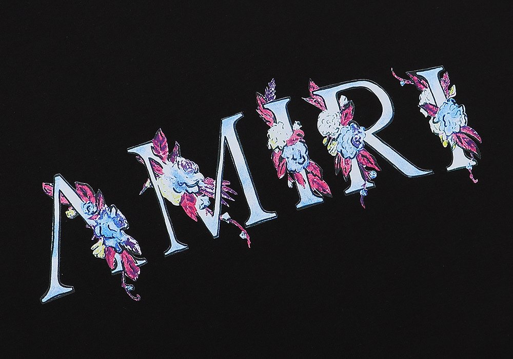 AMIRI Floral Butterfly Graphic Short-Sleeve T-Shirt ¡ª detail