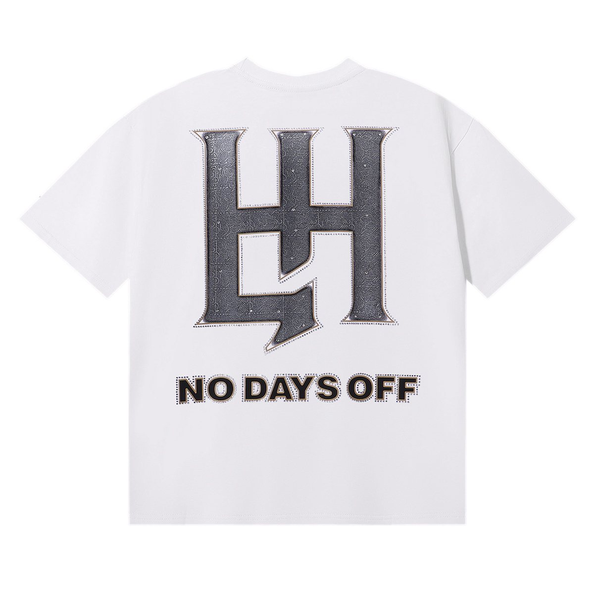 Life Hustlere Praying Angel Rhinestone Graphic T-Shirt ¡ª back