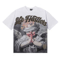 Life Hustlere Praying Angel Rhinestone Graphic T-Shirt ¡ª front