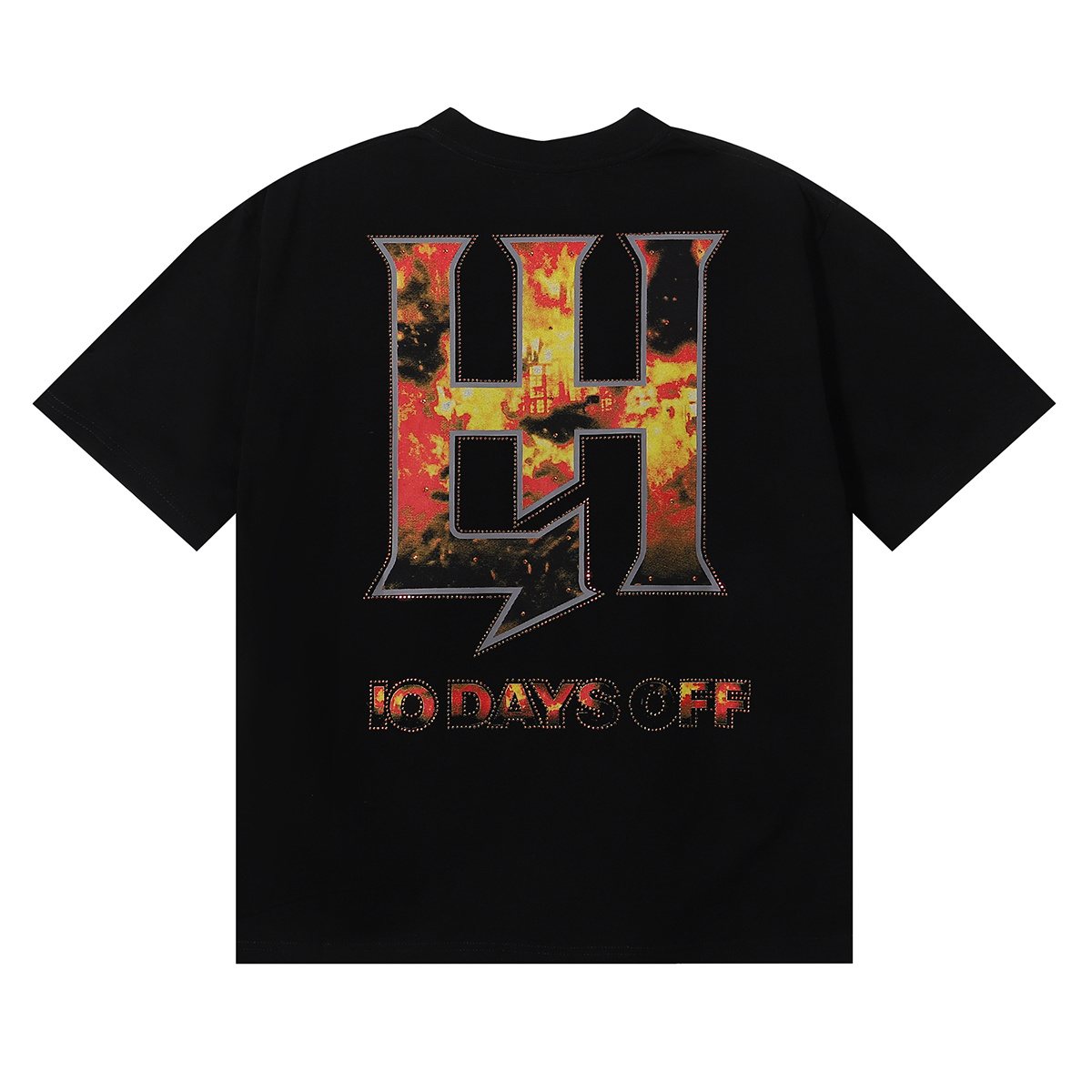 Life Hustlere Masked Angel Graphic Short-Sleeve T-Shirt ¡ª back