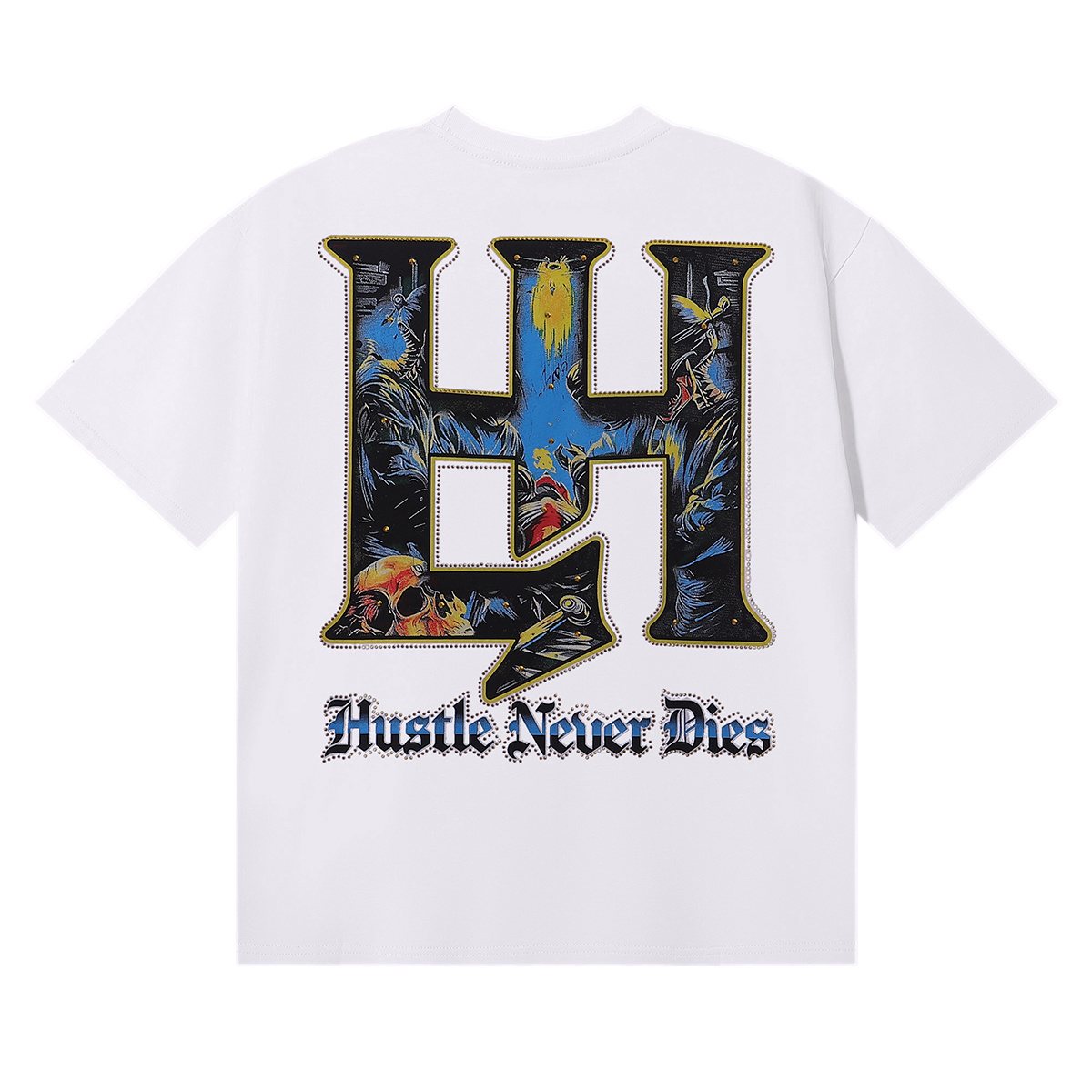 Life Hustlere Skull Doctor Graphic T-Shirt ¡ª back