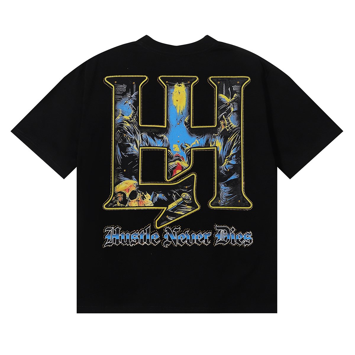 Life Hustlere Skull Doctor Graphic T-Shirt ¡ª back
