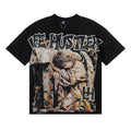 Life Hustlere Praying Angel Rhinestone Graphic T-Shirt ¡ª front