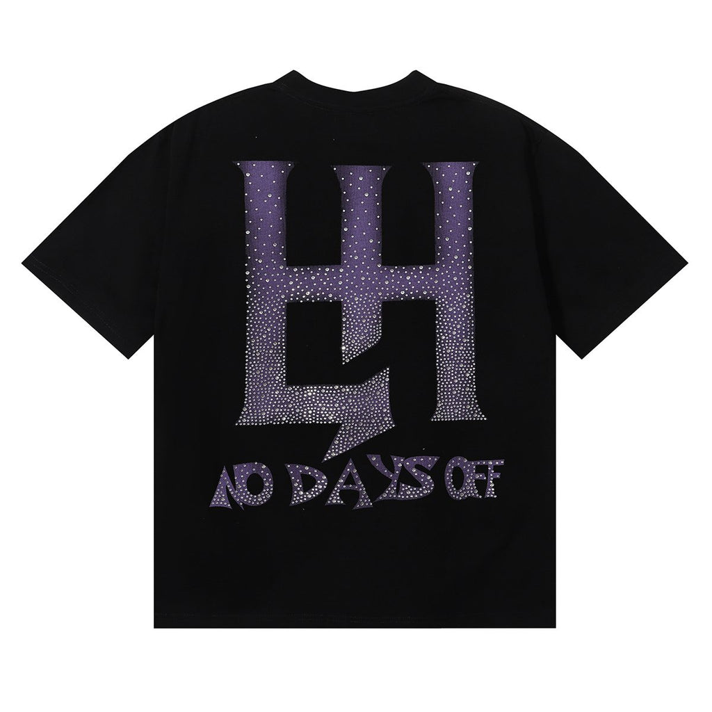 Life Hustlere Sexy Astronaut Rhinestone-Style Graphic T-Shirt ¡ª back