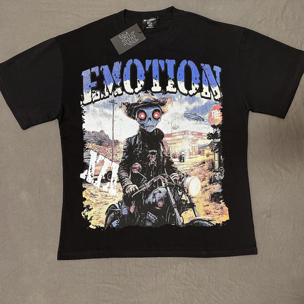 MIXED EMOTION Motorcycle Graphic T-Shirt ¡ª hero