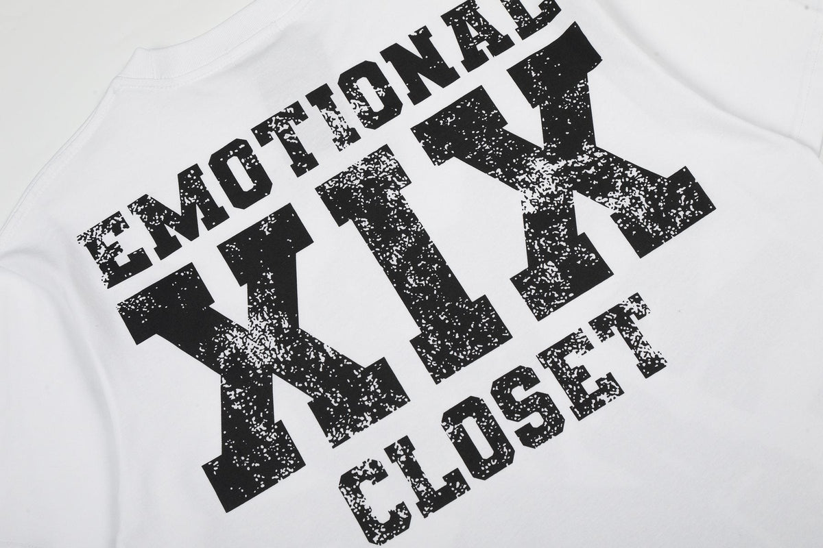 MIXED EMOTION Distressed Skull Graphic T-Shirt ¡ª detail