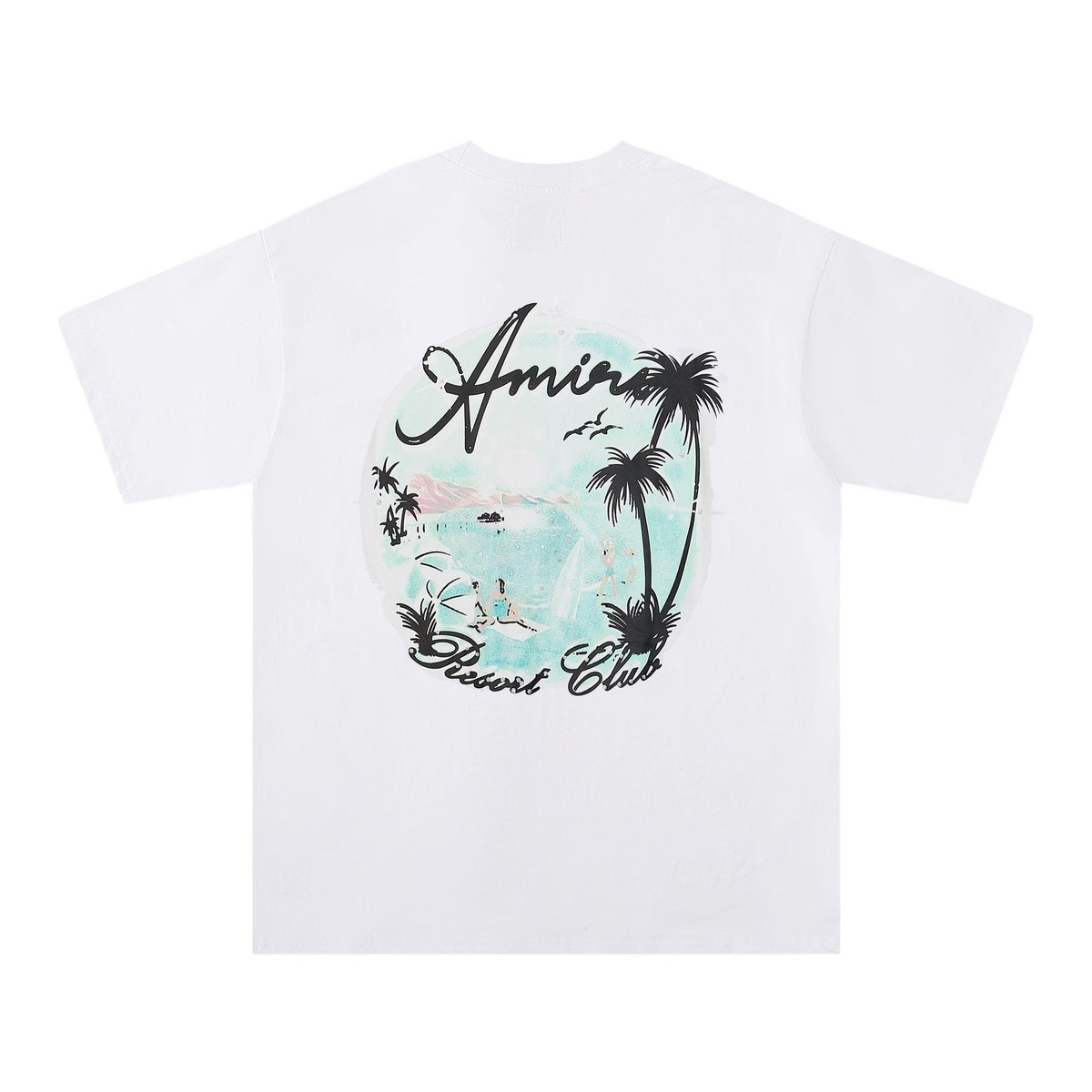 AMIRI Tropical Palm Tree Graphic T-Shirt ¡ª back