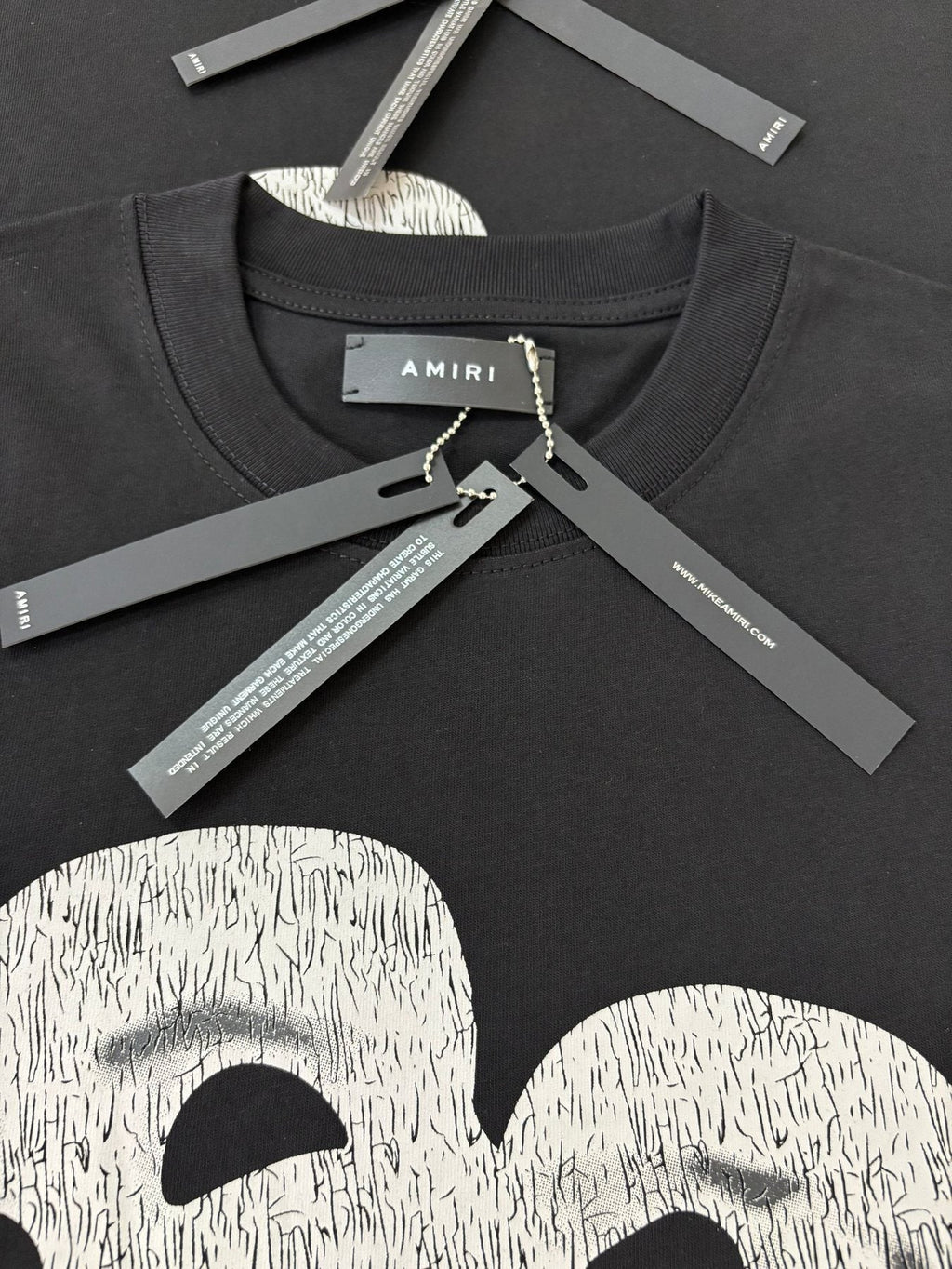 AMIRI Theatrical Mask & Rose Graphic T-Shirt ¡ª hang_tag