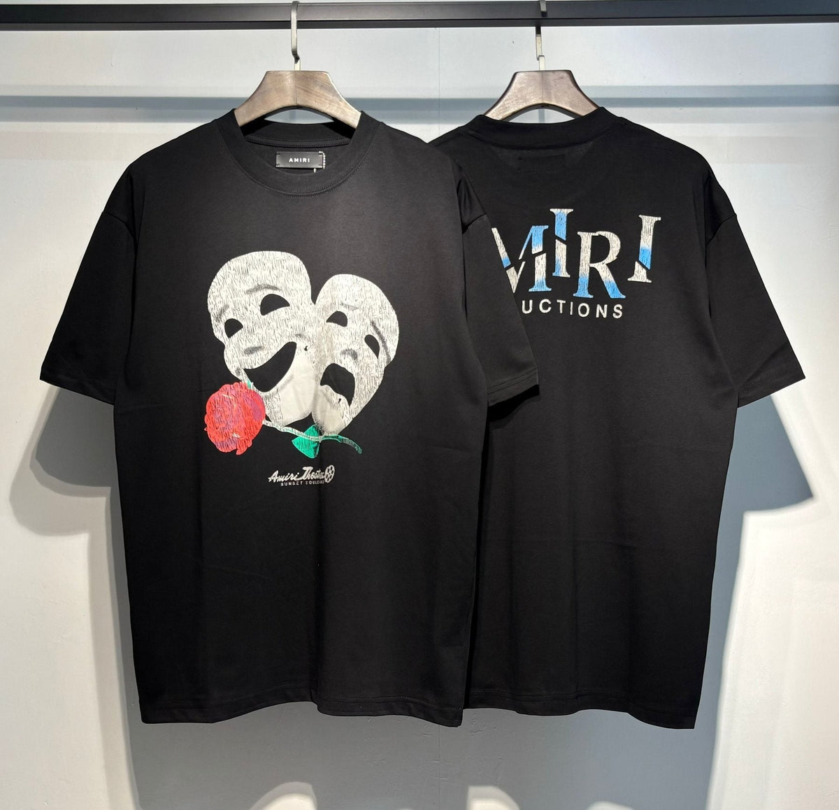 AMIRI Theatrical Mask & Rose Graphic T-Shirt ¡ª comparison