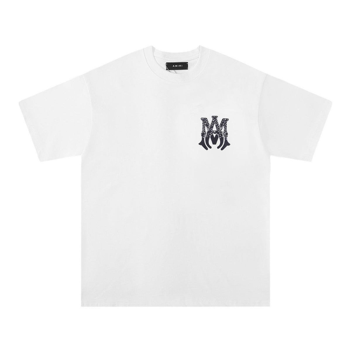 AMIRI Silver Letter Graphic Short-Sleeve T-Shirt ¡ª front