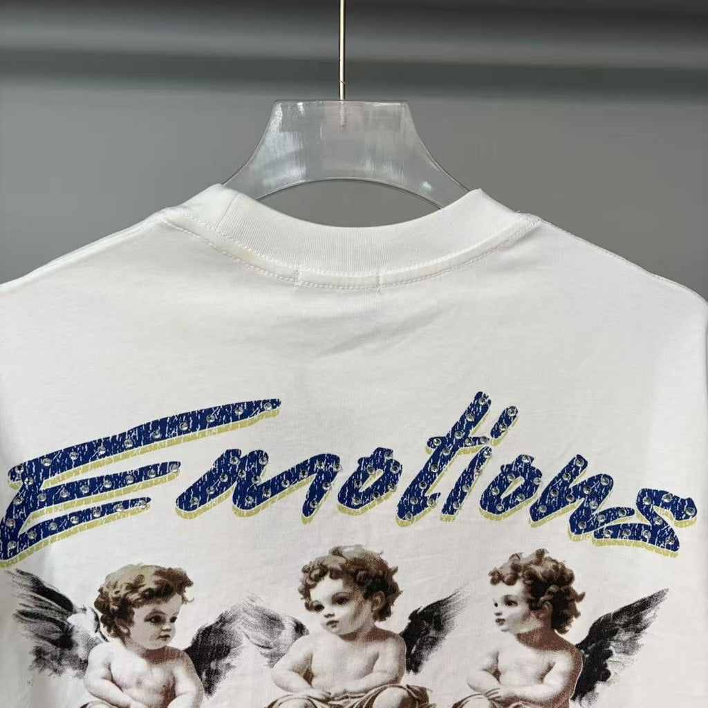 MIXED EMOTION Emotions Never Die Cherub Graphic T-Shirt ¡ª detail
