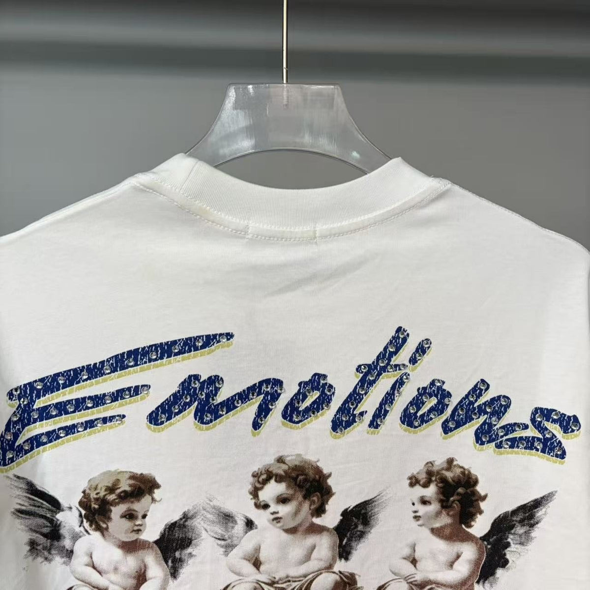 MIXED EMOTION Emotions Never Die Cherub Graphic T-Shirt ¡ª detail
