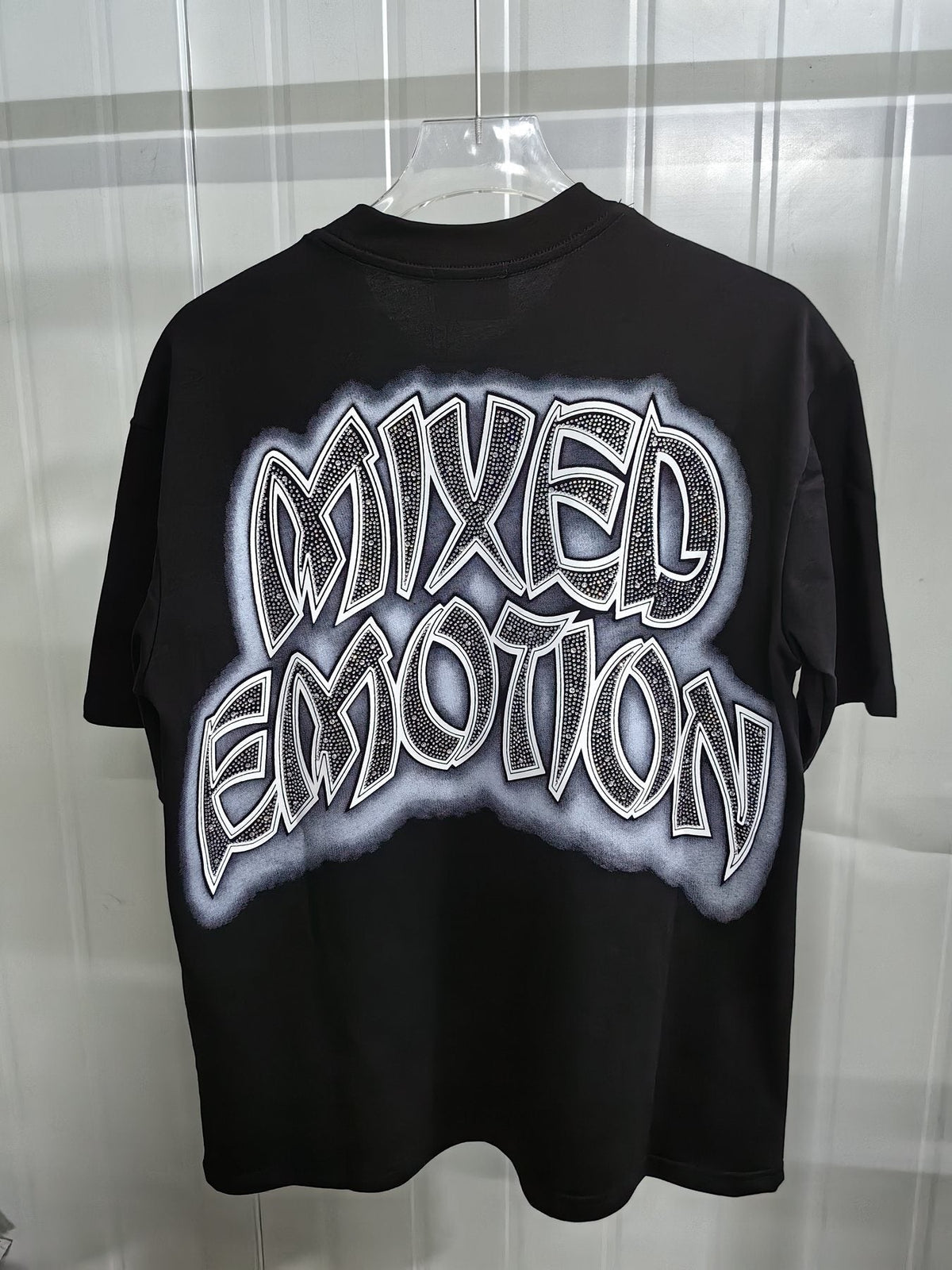 MIXED EMOTION Cherub Rhinestone Graphic T-Shirt ¡ª back