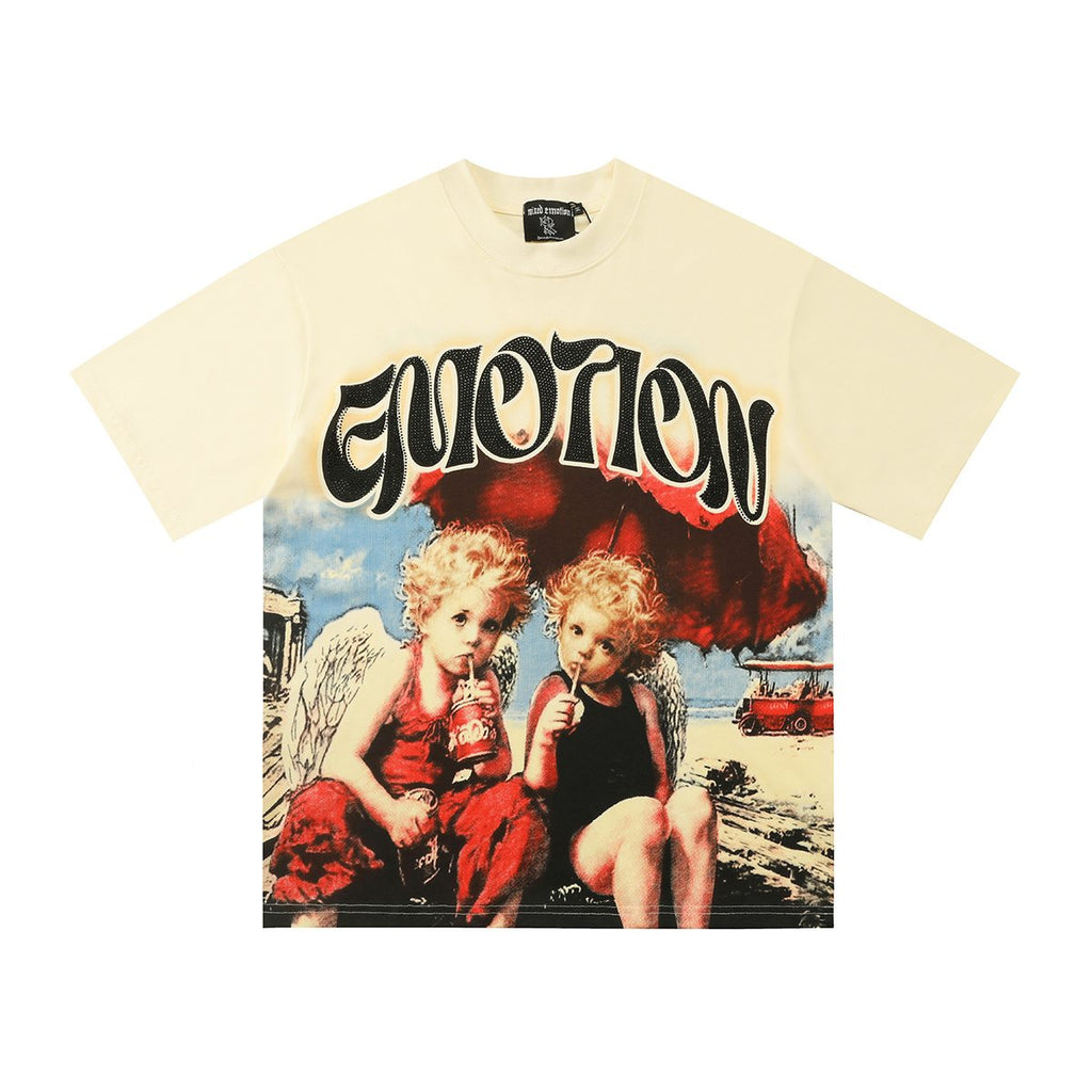 MIXED EMOTION Cherub Graphic T-Shirt ¡ª hero