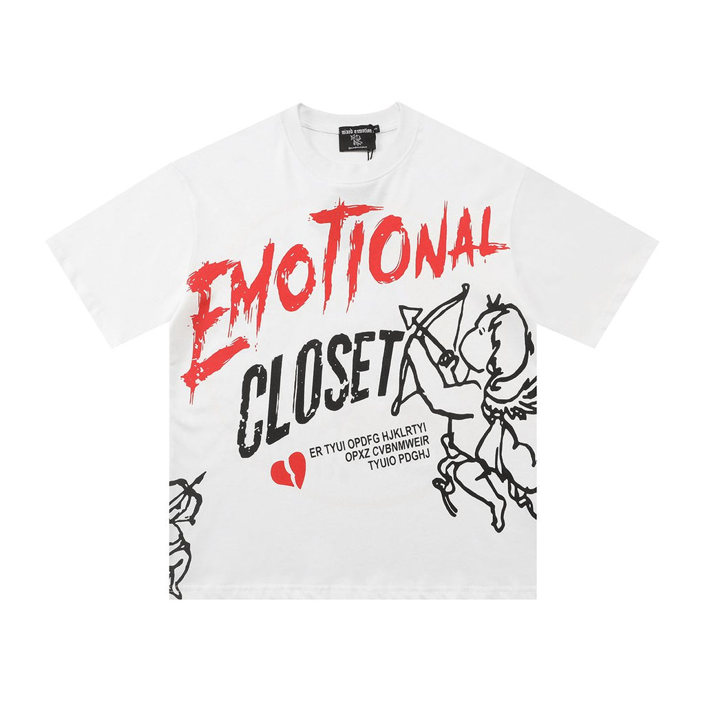 MIXED EMOTION Emotional Closet Cupid Graphic Short-Sleeve T-Shirt ¡ª front