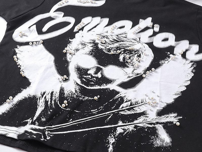 MIXED EMOTION Angel Graphic T-Shirt ¡ª detail