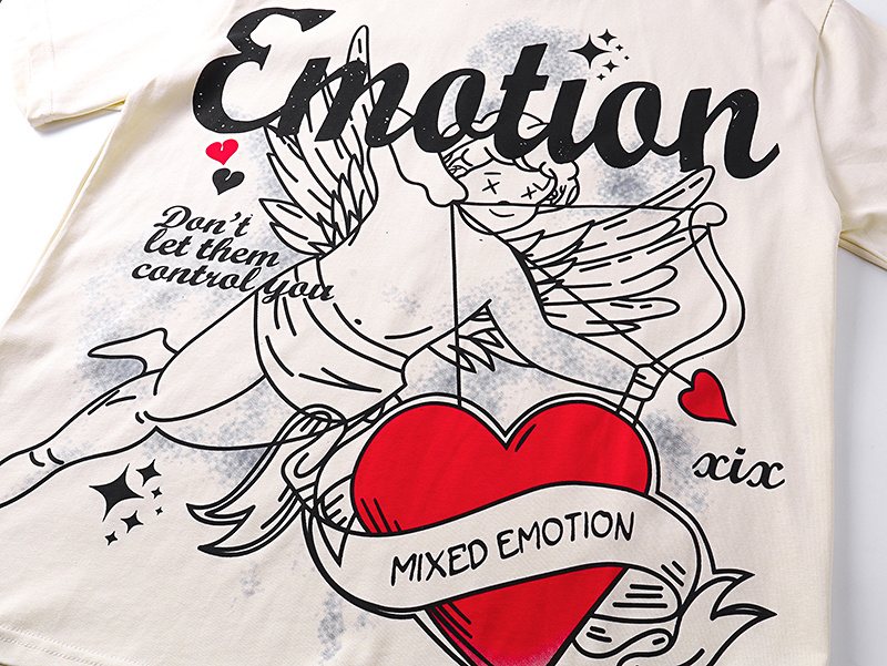MIXED EMOTION Angel Heart Graphic T-Shirt ¡ª detail