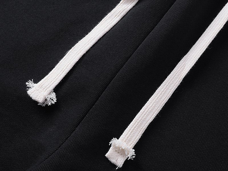 MIXED EMOTION Black Ornamental Graphic Sweatpants ¡ª detail