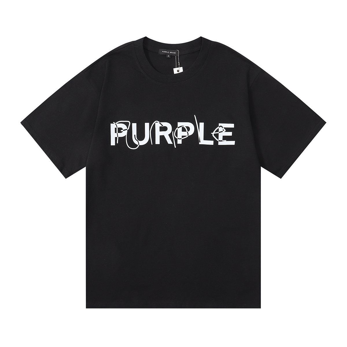 Purple Brand Wordmark Graphic Short-Sleeve T-Shirt ¡ª hero