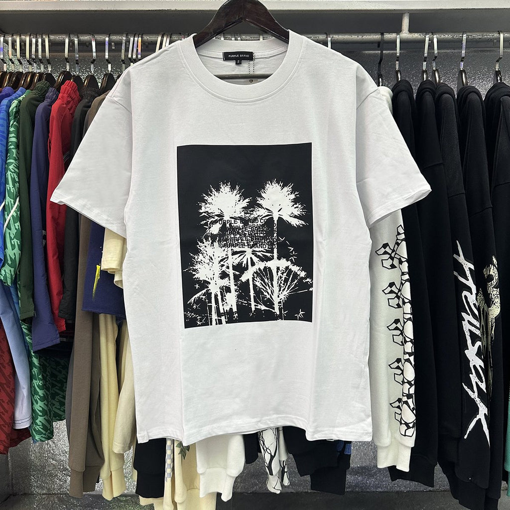 Purple Brand Palm Tree Graphic Short-Sleeve T-Shirt ¡ª context