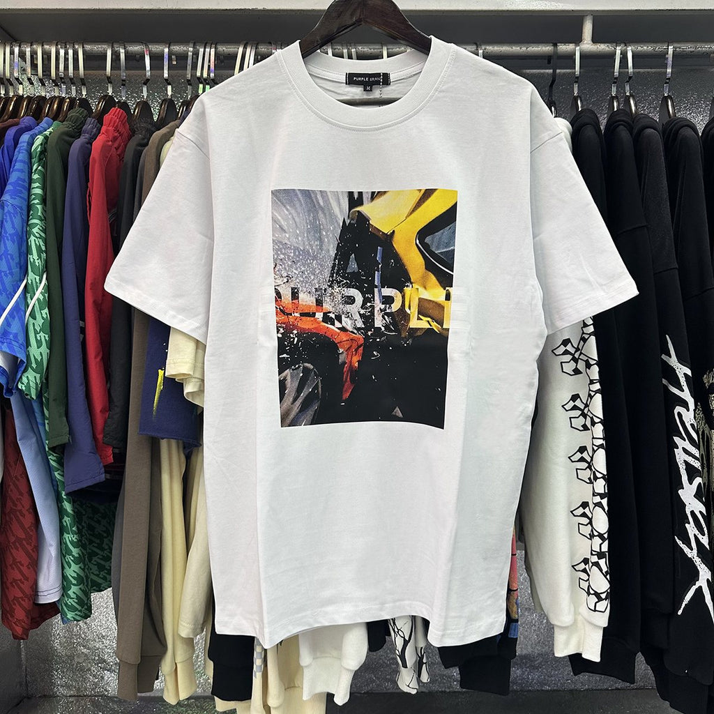 Purple Brand Front Graphic Short-Sleeve T-Shirt ¡ª context