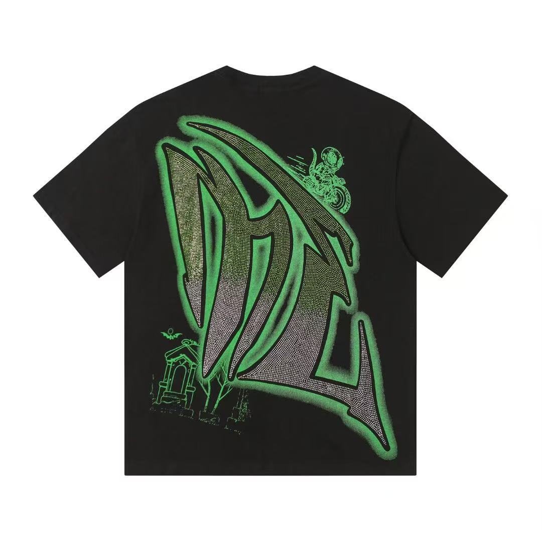 MIXED EMOTION Motorcycle Graffiti Graphic T-Shirt ¡ª back