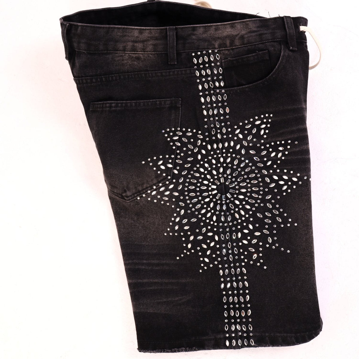 VALE SPORTS DIVISION Rhinestone Starburst Denim Shorts ¡ª back
