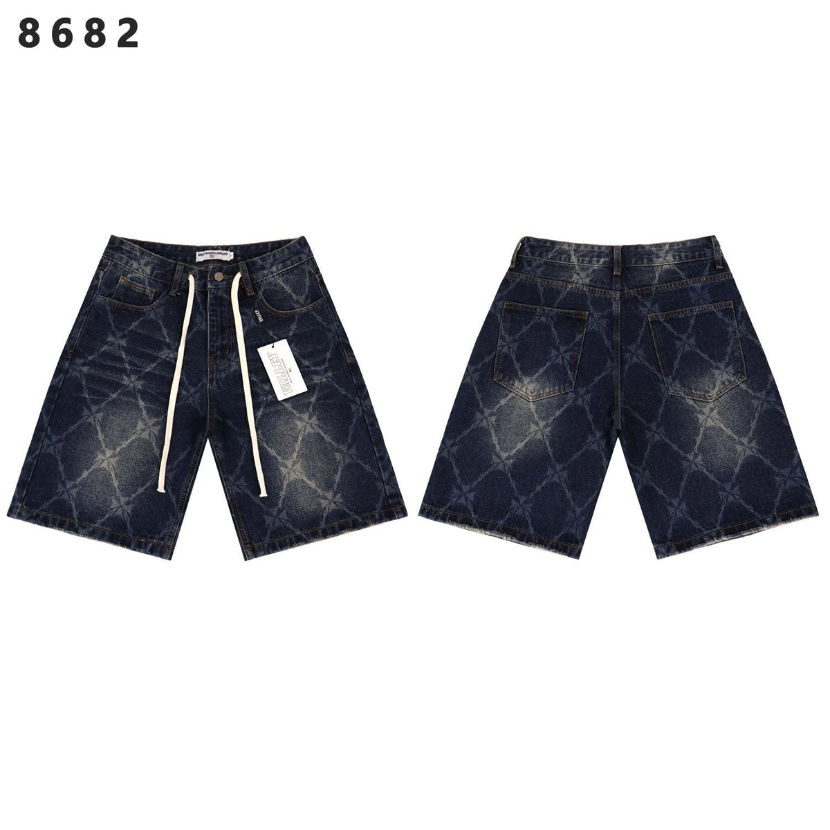 VALLEY Distressed Drawstring Shorts ¡ª front