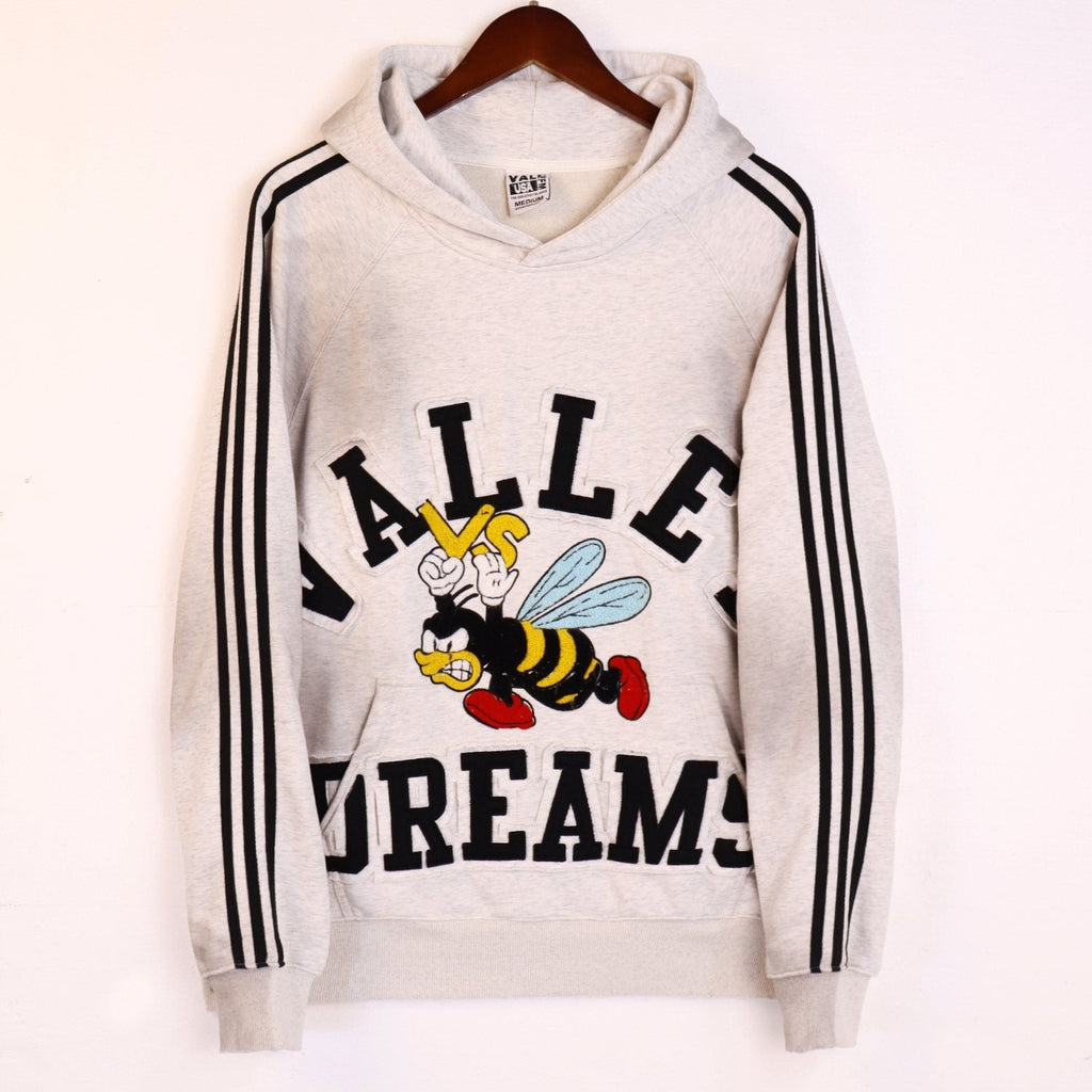 VALE USA Bee Embroidered Striped Hoodie & Sweatpants Set ¡ª front