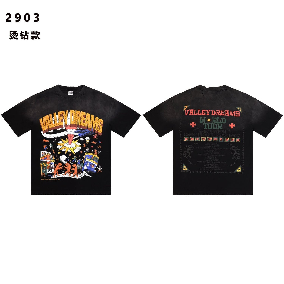 VALE USA Valley Dreams Studded Graphic T-Shirt ¡ª hero