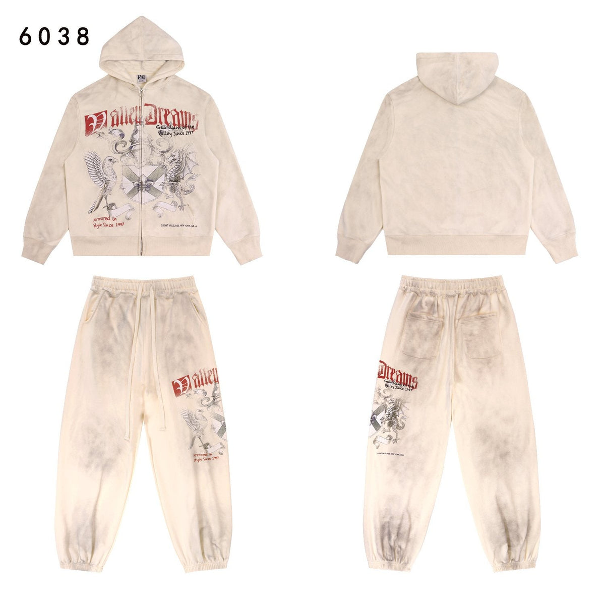 VALE USA Guardian Graphic Zip Hoodie and Jogger Set ¡ª front