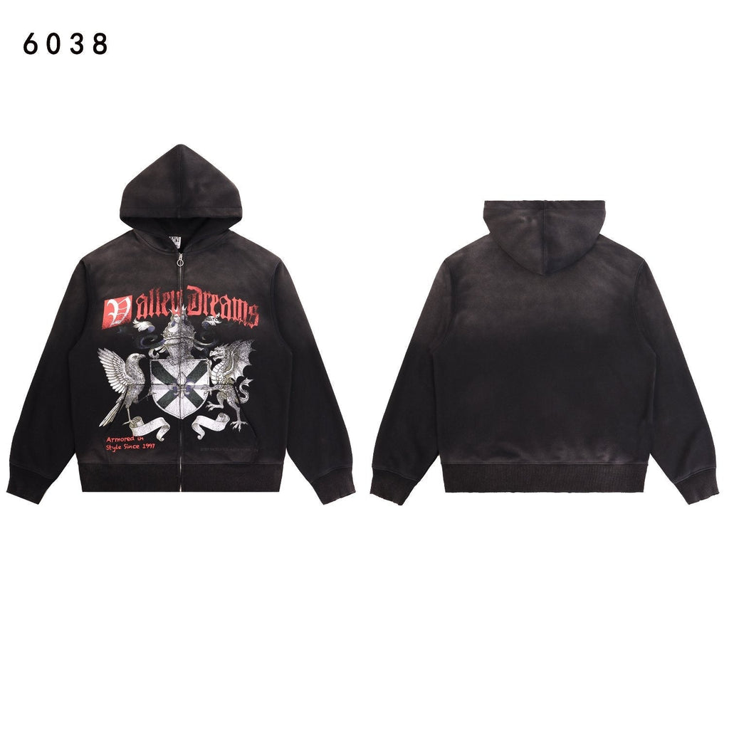 VALE USA Guardian Graphic Zip Hoodie and Jogger Set ¡ª front