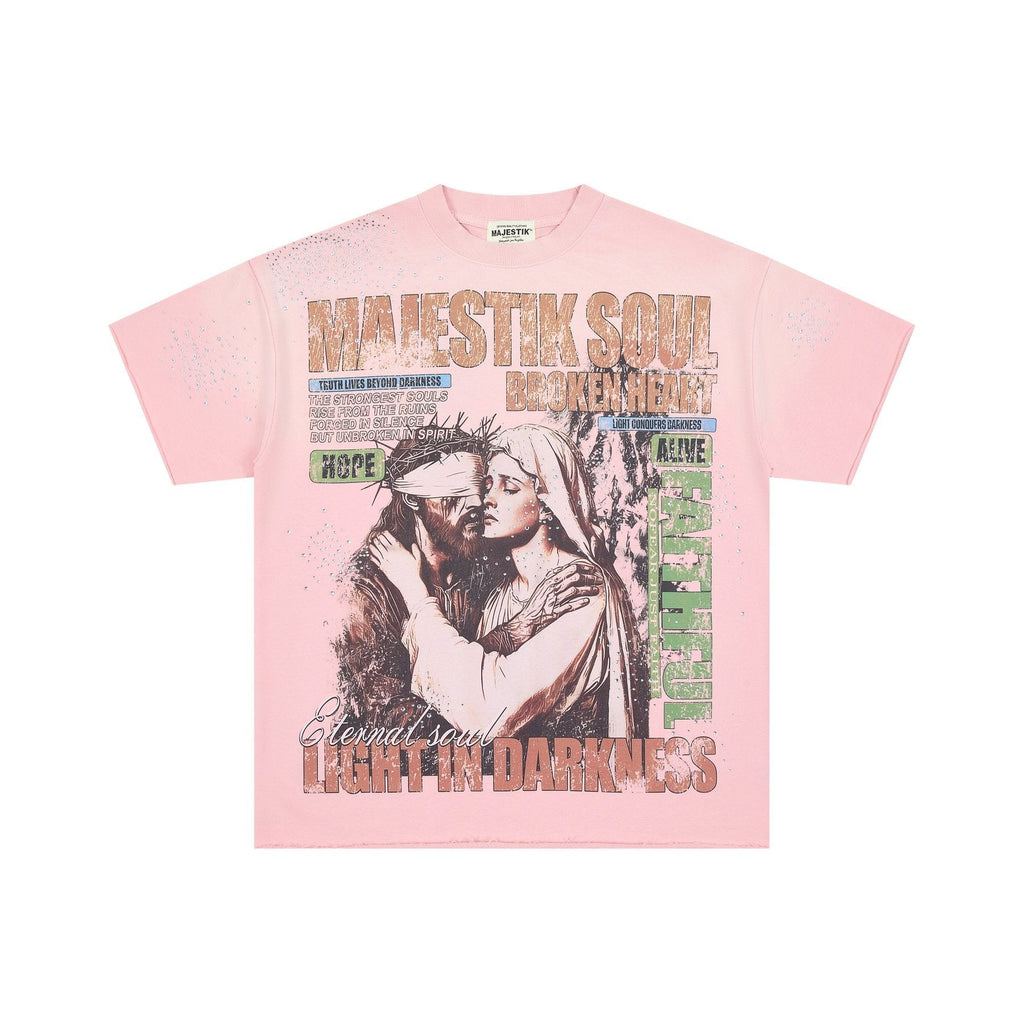 MAJESTIK Soul Graphic Short-Sleeve T-Shirt ¡ª front
